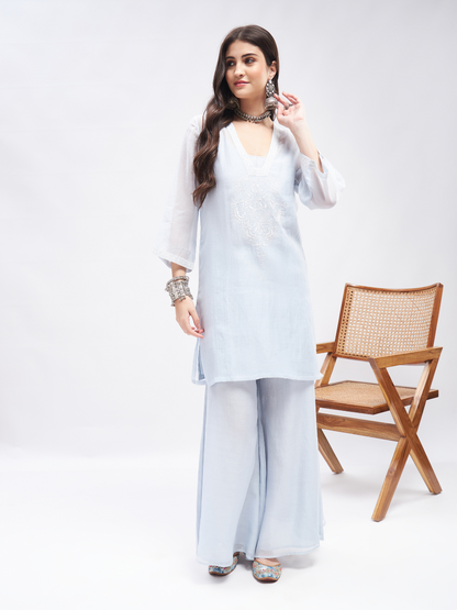 Inara Kurta Set by RoohbyRidhimaa with Large, Medium, Small, X-Large, X-Small at Kamakhyaa for sustainable fashion