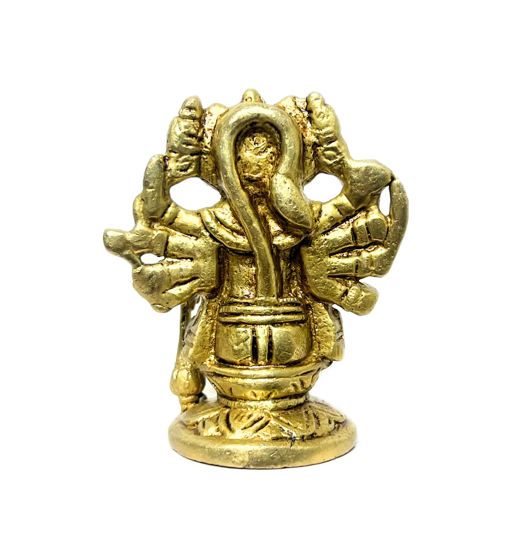 Brass Panchmukhi Hanuman Idol – 100% Pure Brass by Aetherea World with God at Kamakhyaa for sustainable fashion