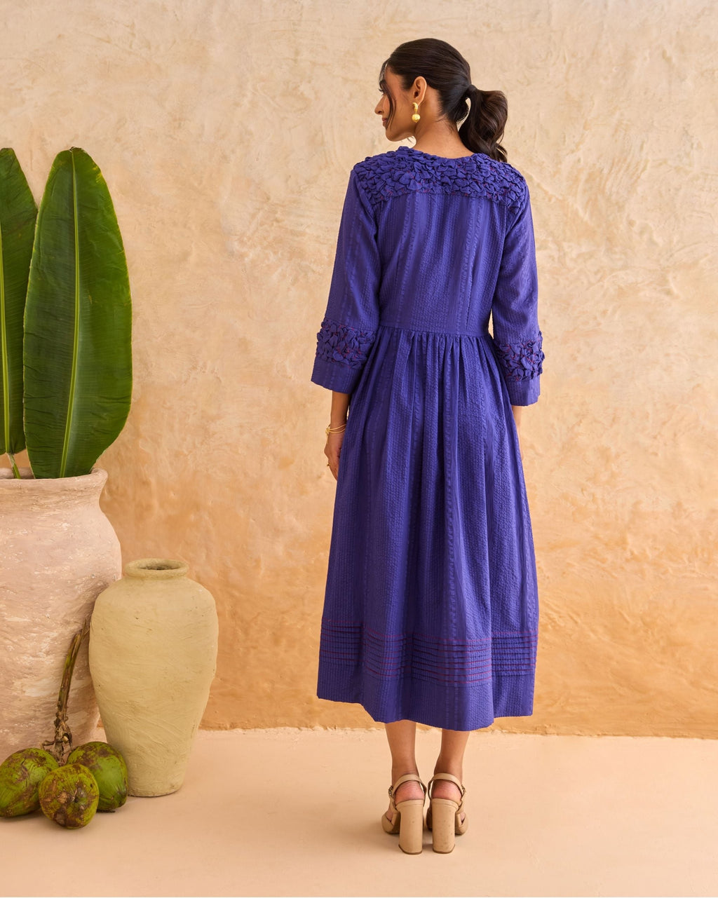 Midnight Fern Dress by Taro India with at Kamakhyaa for sustainable fashion