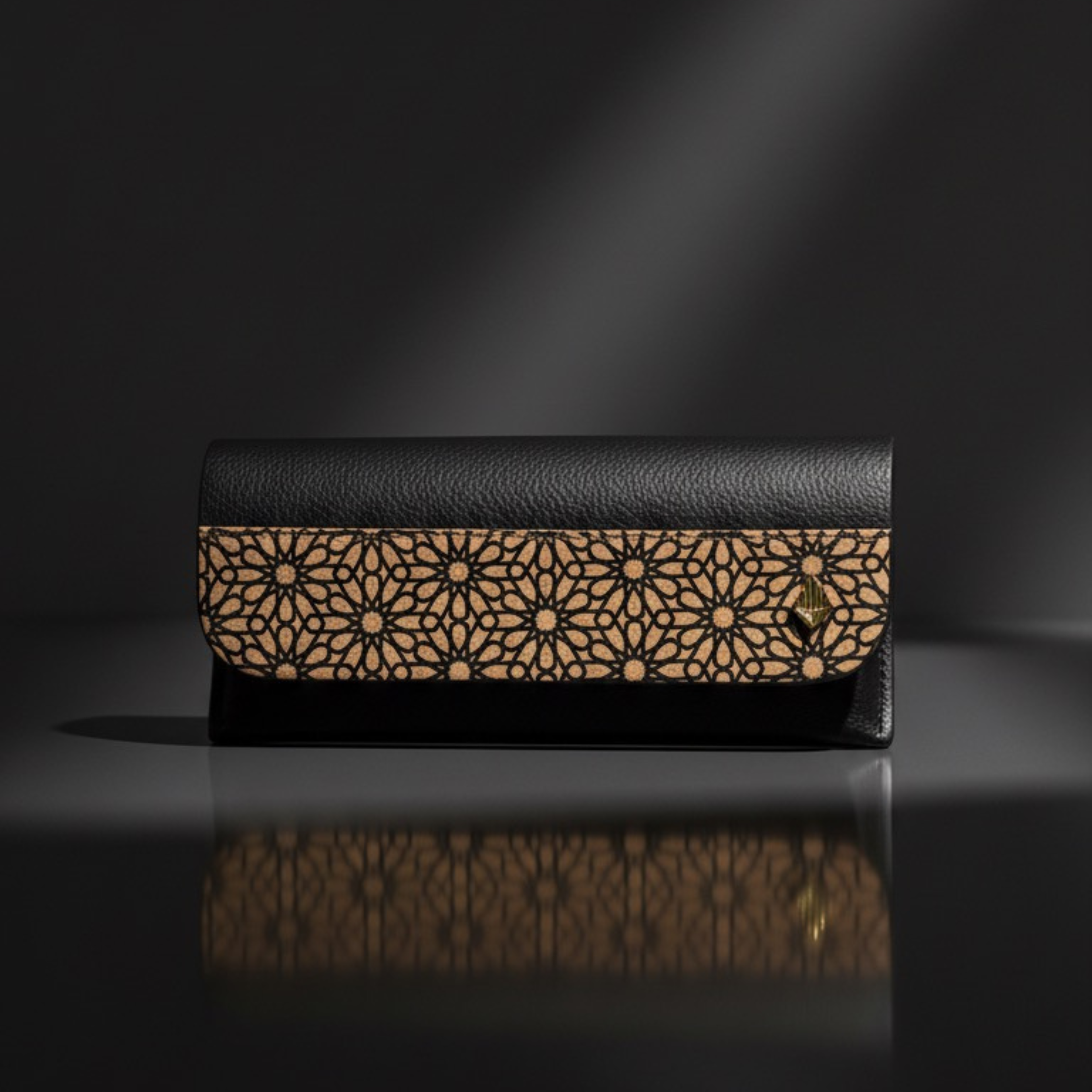 Handcrafted, Vegan Plant Leather Eyewear Case - Black by Green Hermitage with Accents & Accessories, Corporate Products & Travel Accessories by Green Hermitage at Kamakhyaa for sustainable fashion