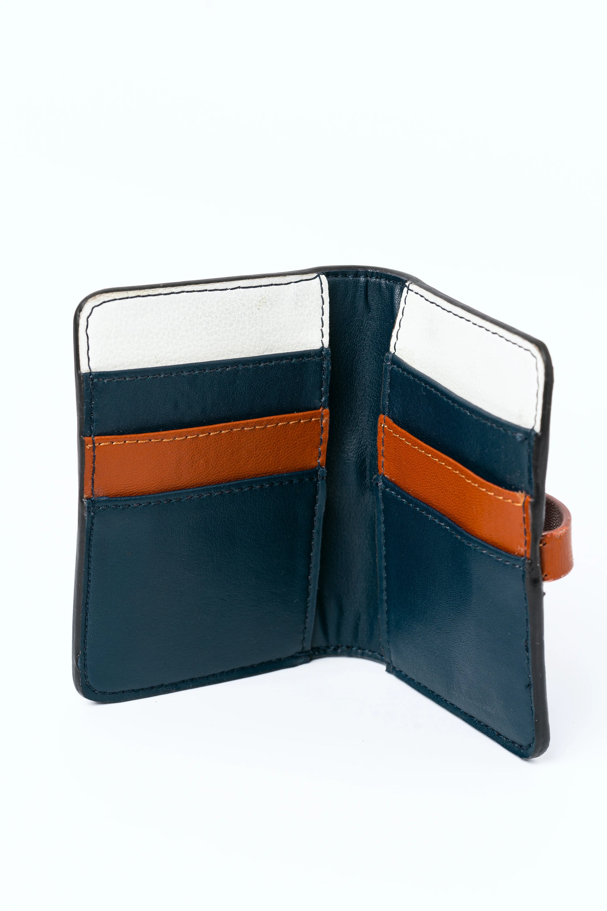 Blue Solid Cardholder by Green Hermitage with Blue, Cactus Leather, Cardholders, Free Size, Hemp, Lyocell, Office Wear, Recycled, Solids at Kamakhyaa for sustainable fashion