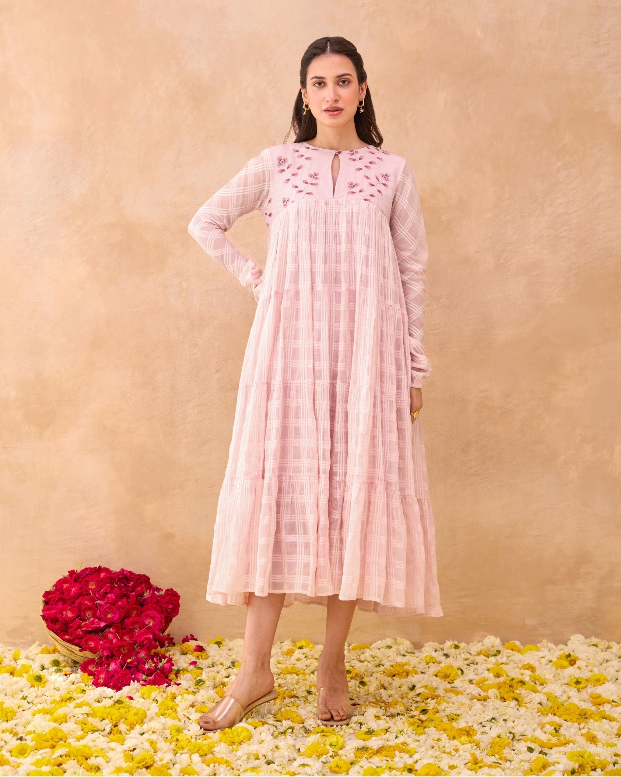 Tickled Pink Dress by Taro India with at Kamakhyaa for sustainable fashion