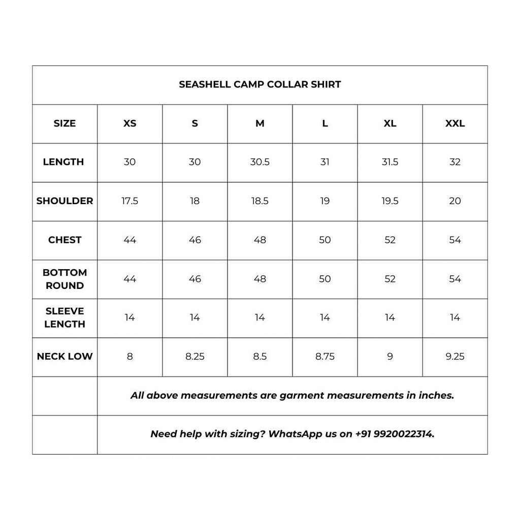 Seashell Camp Collar Shirt by anushé pirani with Moana, Tops & Shirts, Womenswear at Kamakhyaa for sustainable fashion