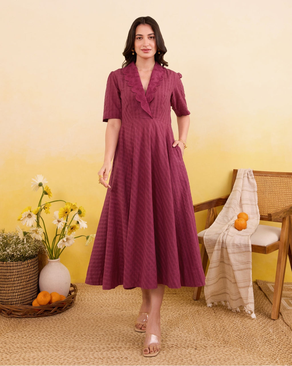 Mulberry Muse Dress by Taro India with at Kamakhyaa for sustainable fashion