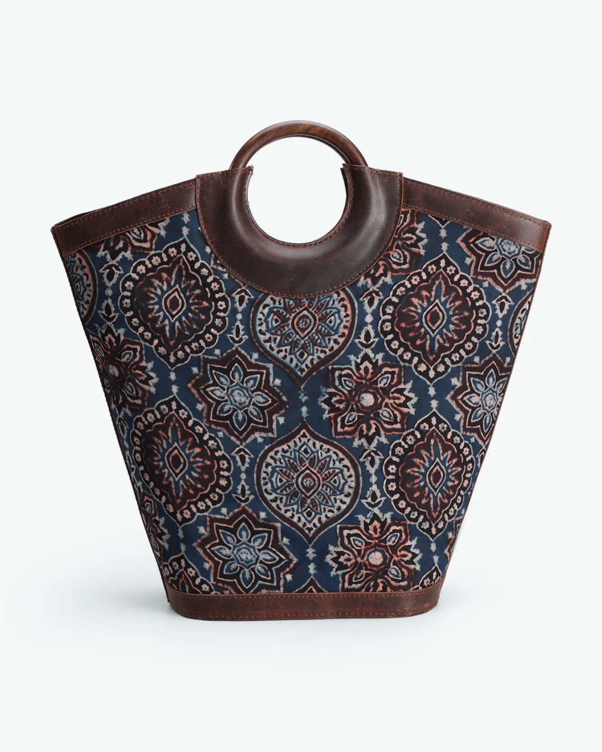 Basket Blues Tote Bag by The Indian Trunk with at Kamakhyaa for sustainable fashion