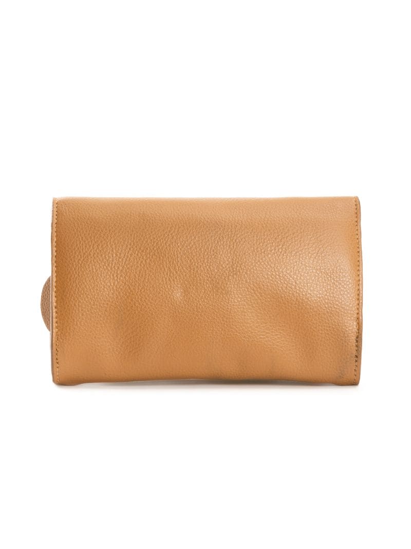 Brown Casual Wear Women Wallet by Green Hermitage with Apple Leather, Brown, Casual Wear, Free Size, Hemp, Lyocell, Recycled, Solids, Women Wallets at Kamakhyaa for sustainable fashion