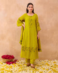Amber Bloom Kurta Set by Taro India with at Kamakhyaa for sustainable fashion
