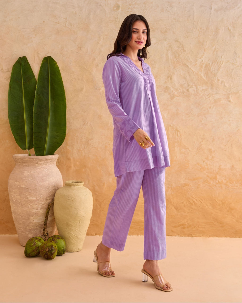 Wisteria Vine Co-ord by Taro India with at Kamakhyaa for sustainable fashion