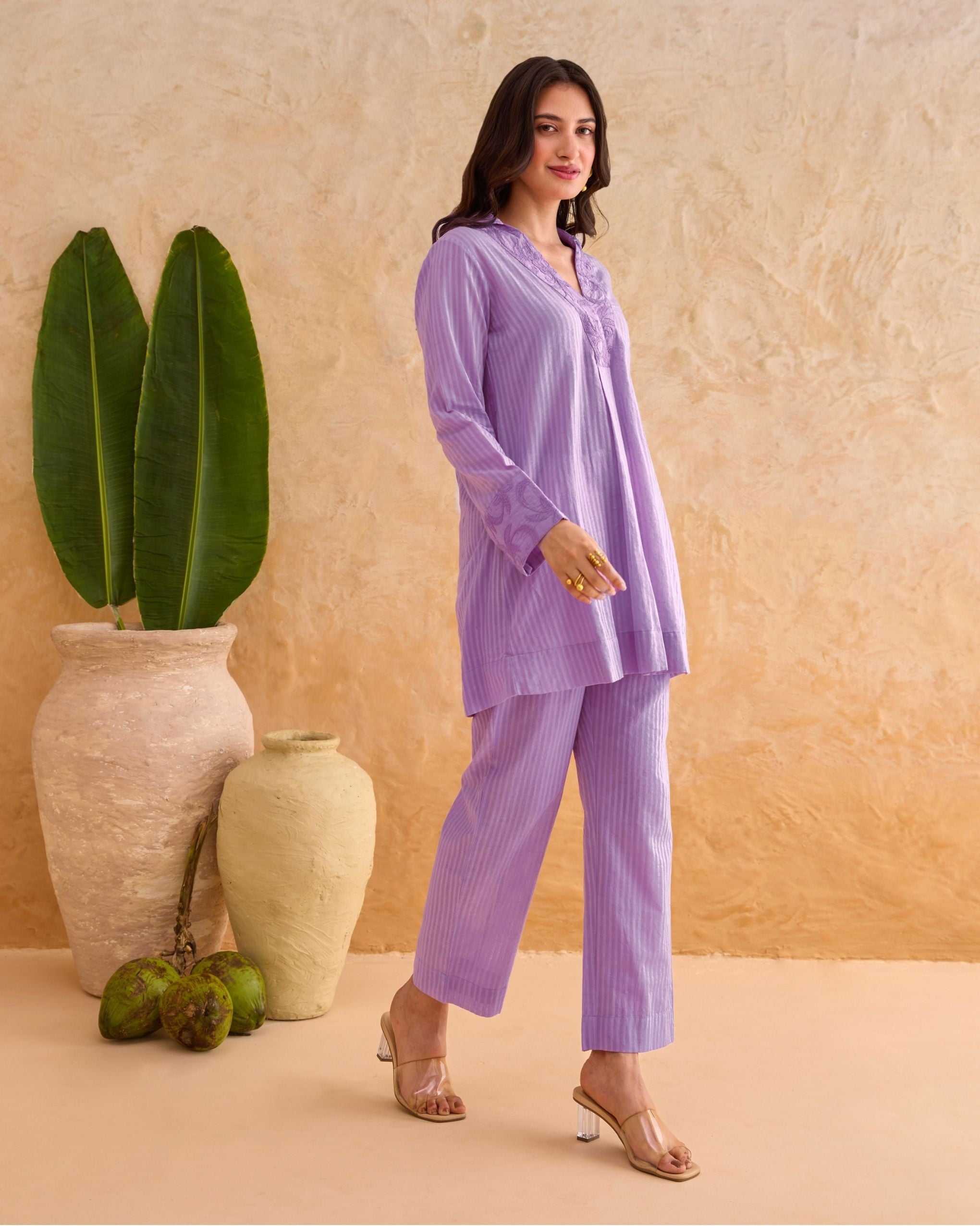 Wisteria Vine Co-ord by Taro India with at Kamakhyaa for sustainable fashion