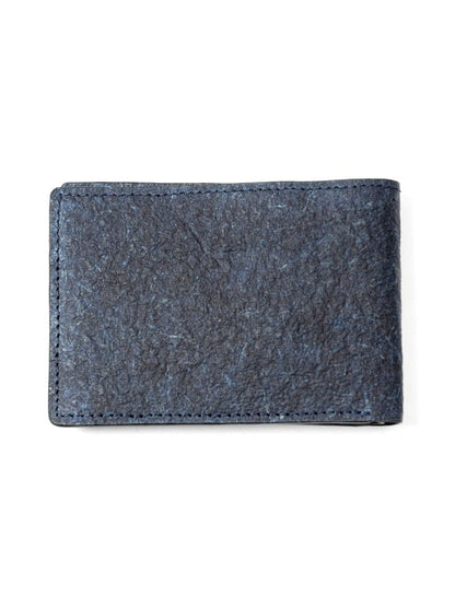 Blue Casual Wear Men Wallet by Green Hermitage with Blue, Casual Wear, Coconut Leather, Free Size, Hemp, Lyocell, Men Wallets, Recycled, Textured at Kamakhyaa for sustainable fashion