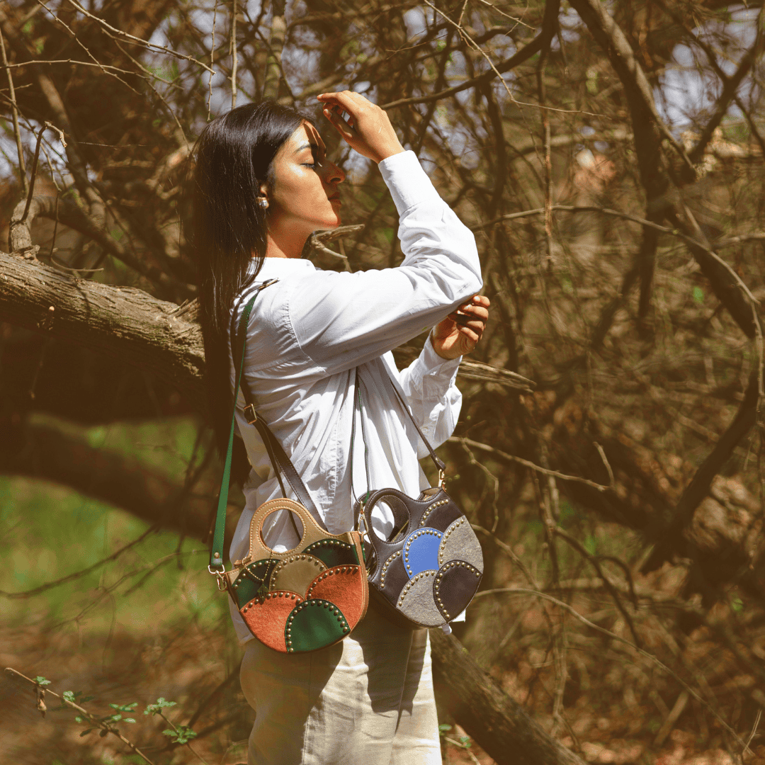 Savannah Vegan Leather Sling by Green Hermitage with SS25 at Kamakhyaa for sustainable fashion