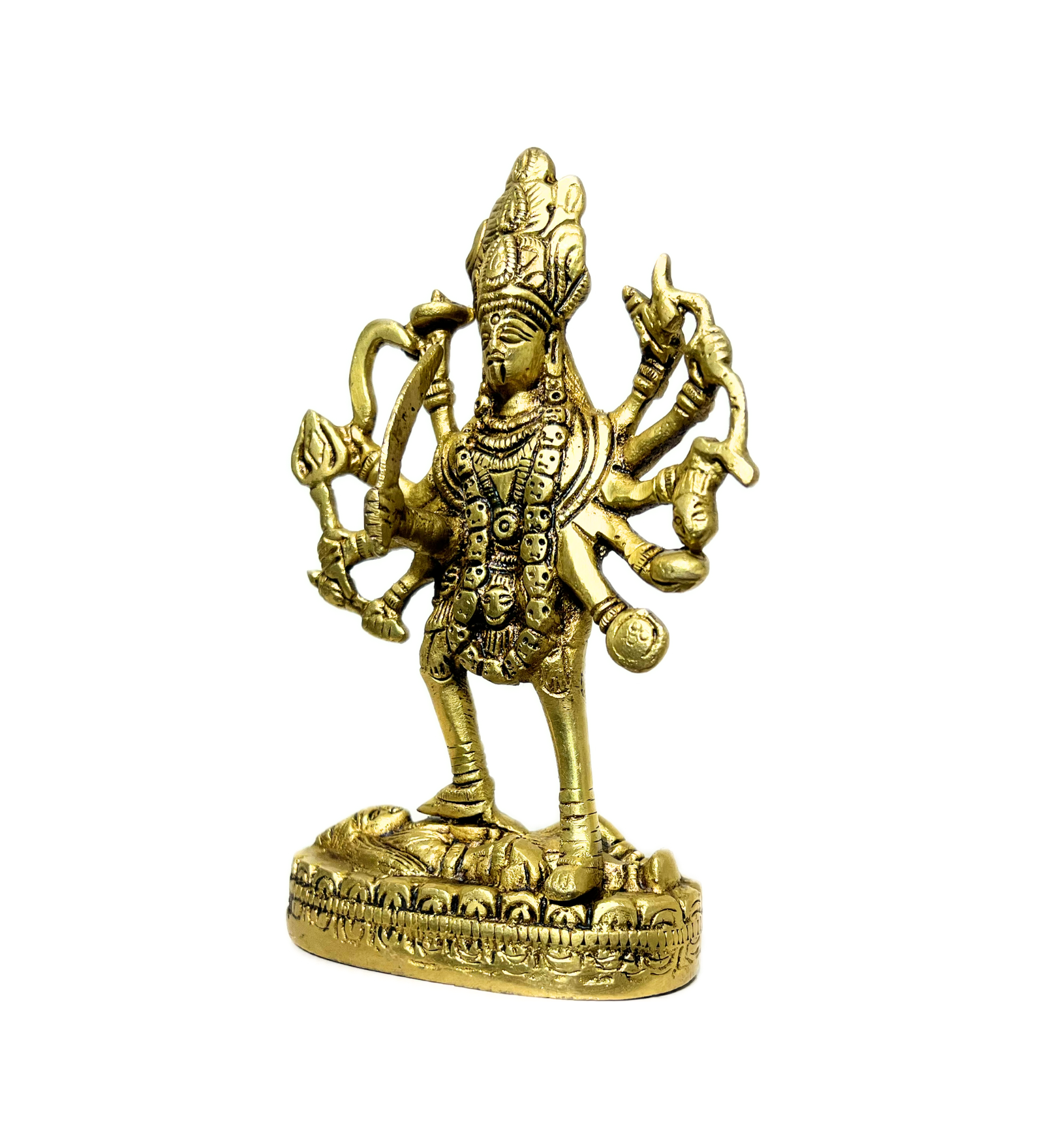 Brass Kali Maa Idol – 100% Pure Brass by Aetherea World with God at Kamakhyaa for sustainable fashion