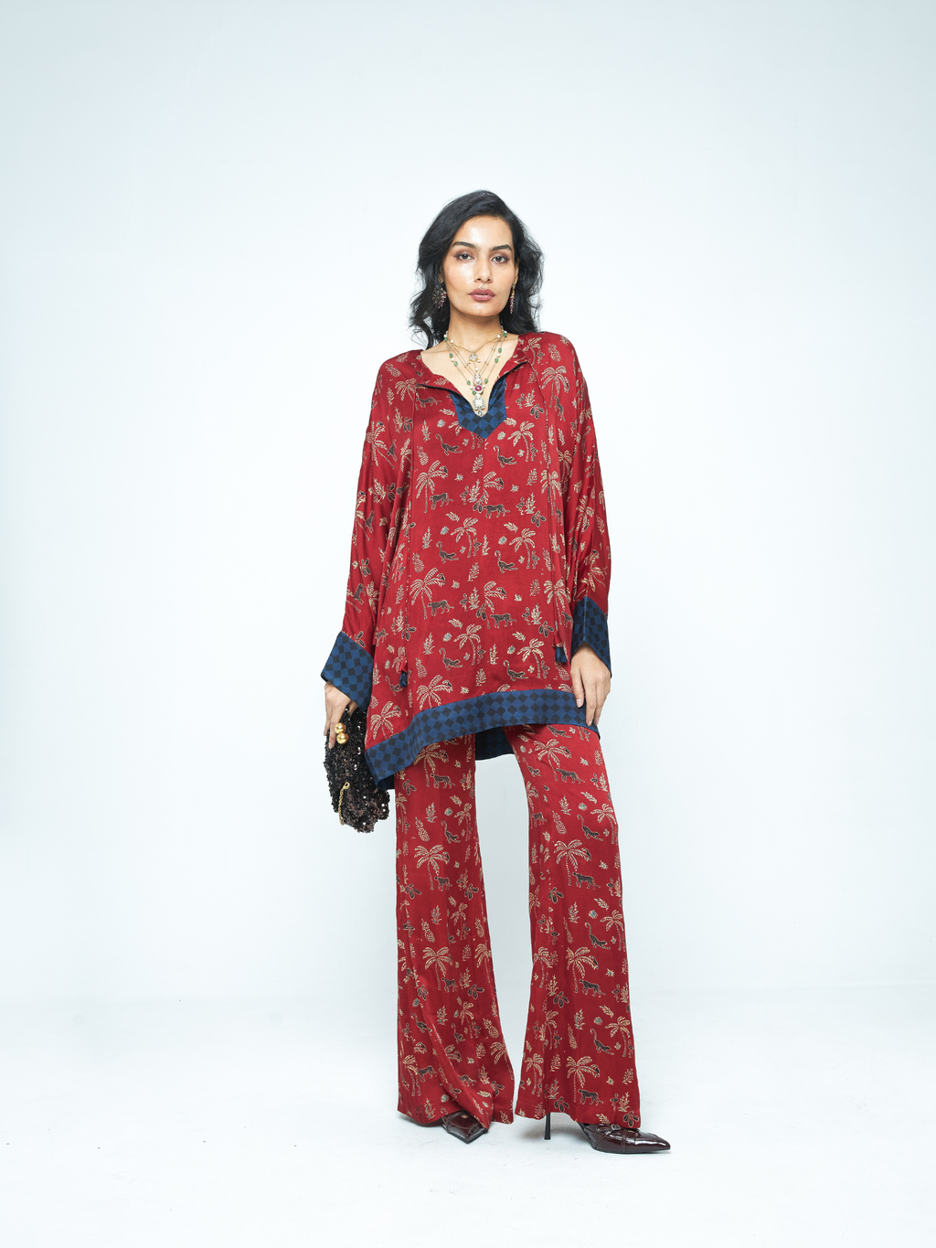 Dolman Sleeve Tunic by anushé pirani with Tops & Shirts, Woman co-ord sets, Womenswear at Kamakhyaa for sustainable fashion