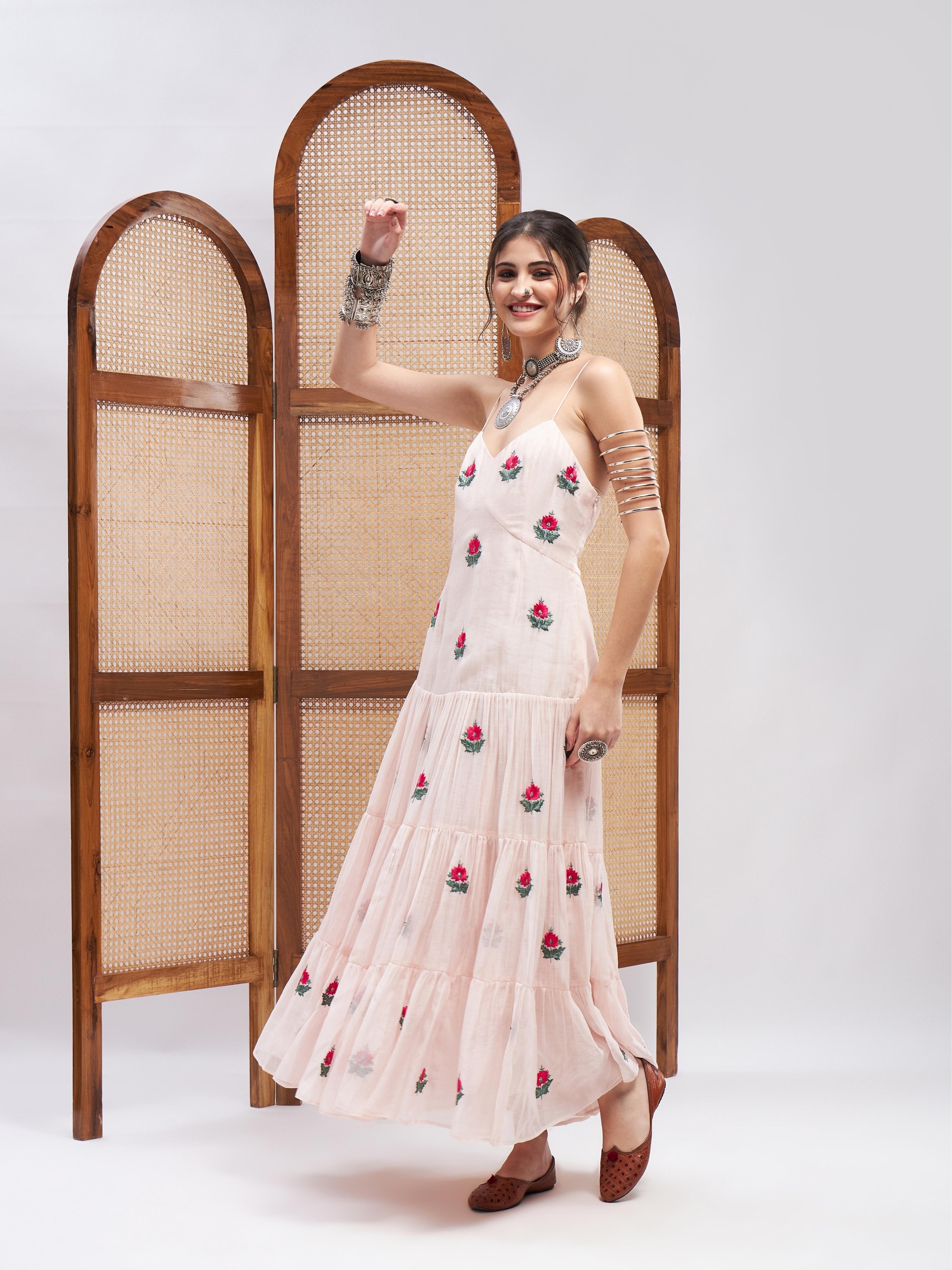 Ishaara Dress by RoohbyRidhimaa with Large, Medium, Small, X-Large, X-Small at Kamakhyaa for sustainable fashion