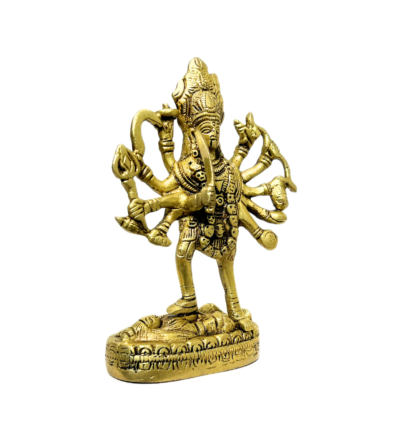 Brass Kali Maa Idol – 100% Pure Brass by Aetherea World with God at Kamakhyaa for sustainable fashion