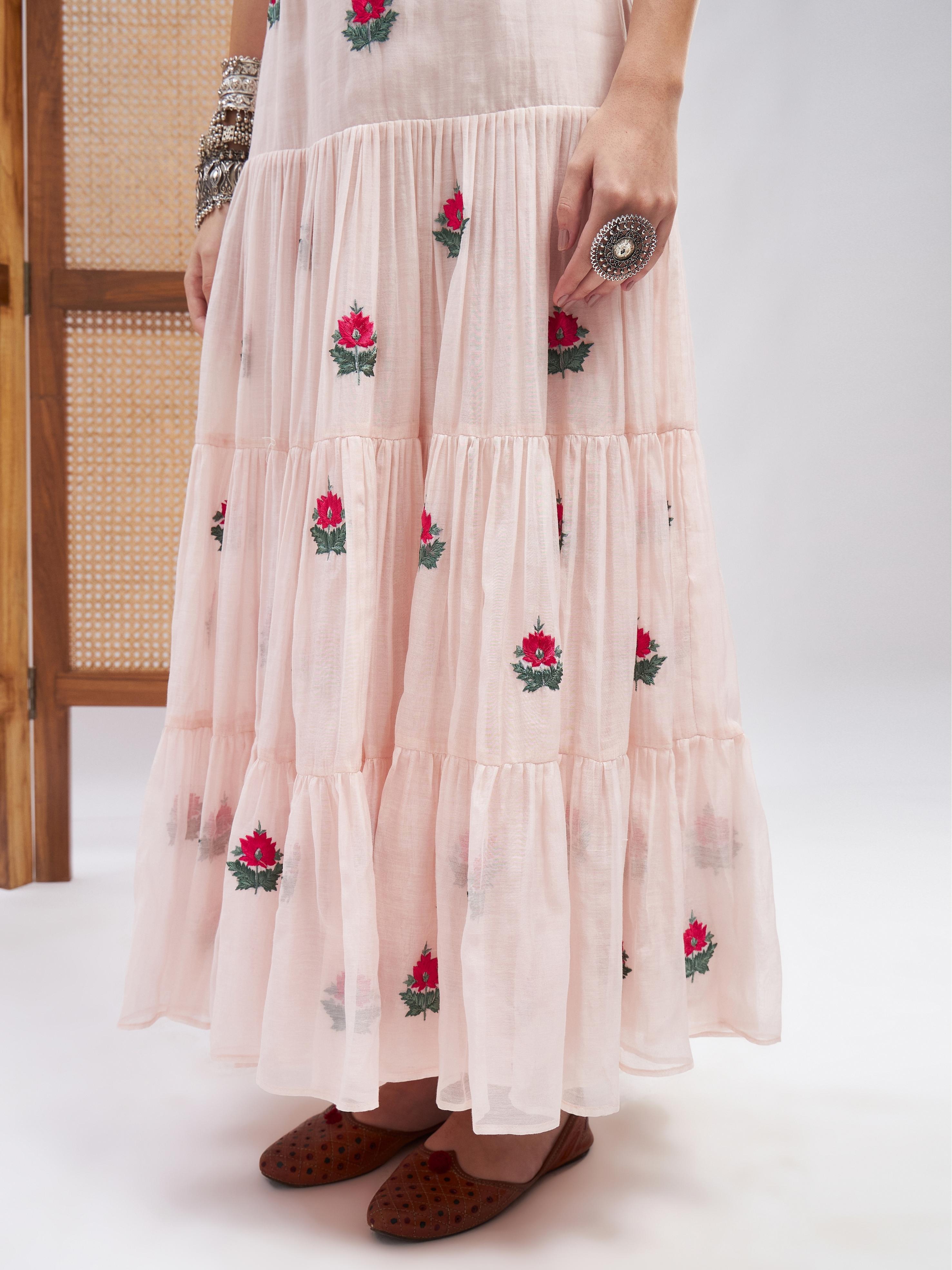 Ishaara Dress by RoohbyRidhimaa with Large, Medium, Small, X-Large, X-Small at Kamakhyaa for sustainable fashion