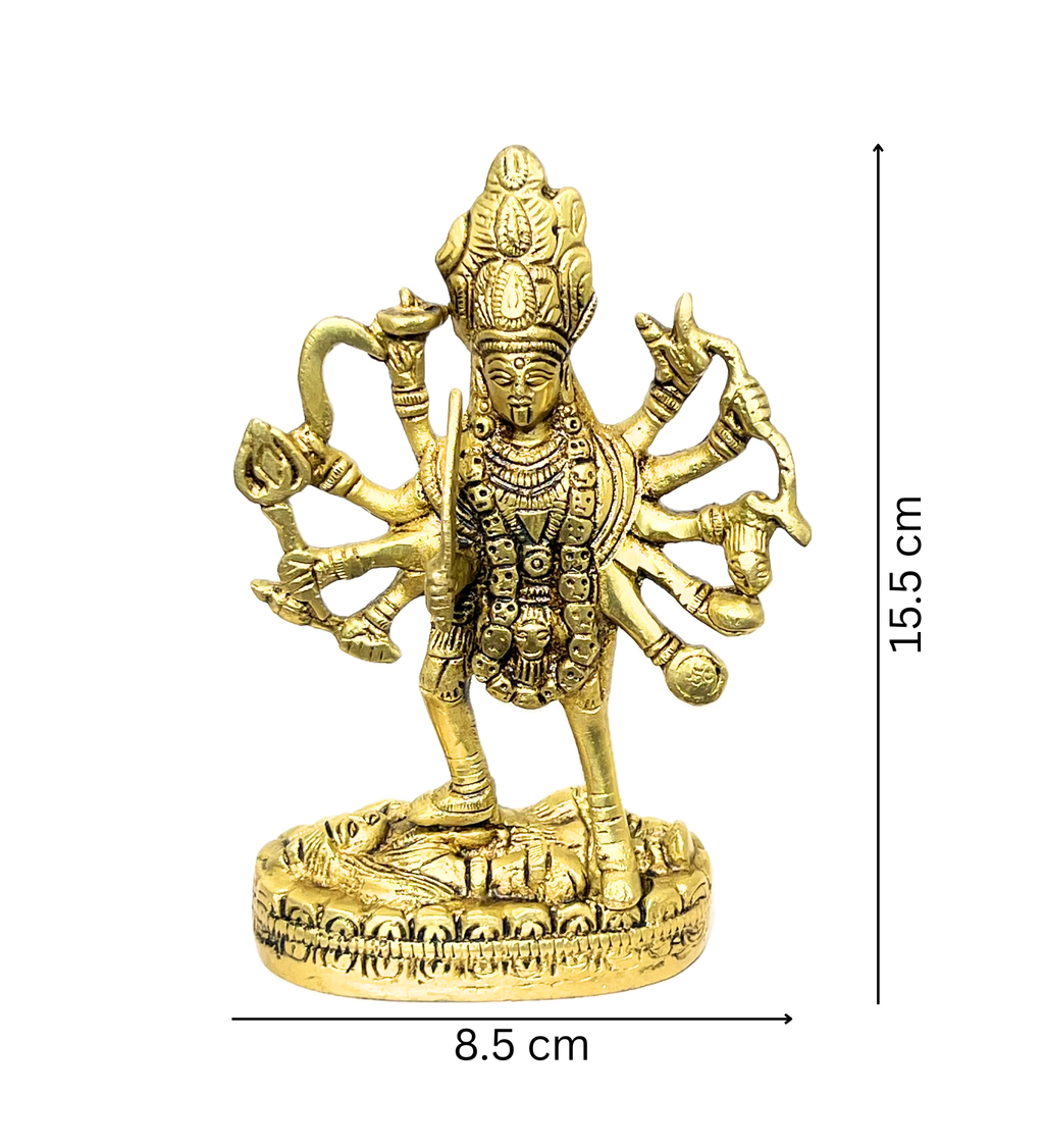 Brass Kali Maa Idol – 100% Pure Brass by Aetherea World with God at Kamakhyaa for sustainable fashion