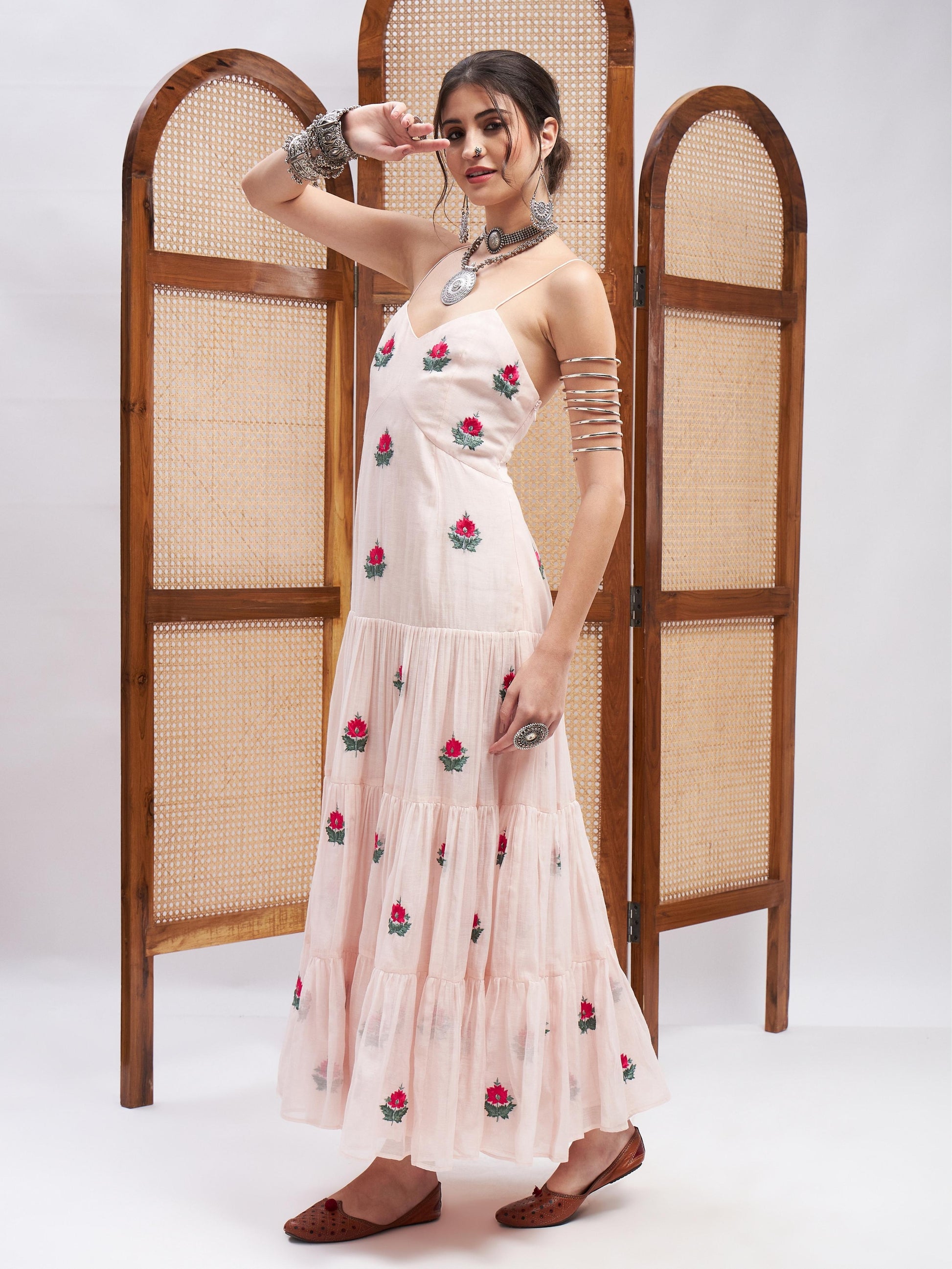 Ishaara Dress by RoohbyRidhimaa with Large, Medium, Small, X-Large, X-Small at Kamakhyaa for sustainable fashion