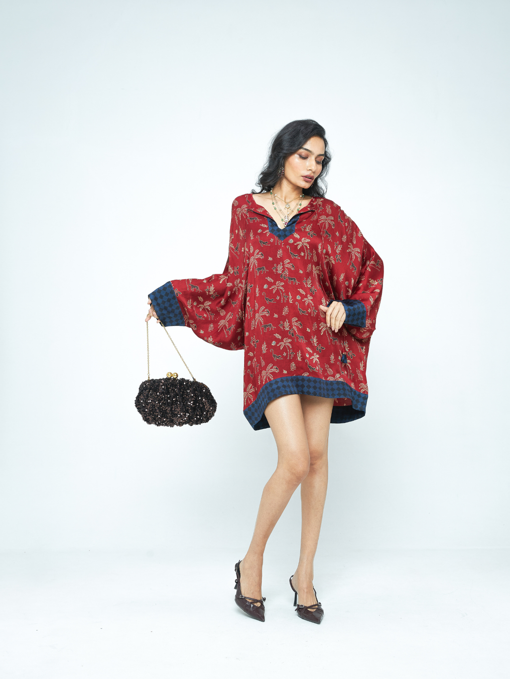 Dolman Sleeve Tunic by anushé pirani with Tops & Shirts, Woman co-ord sets, Womenswear at Kamakhyaa for sustainable fashion