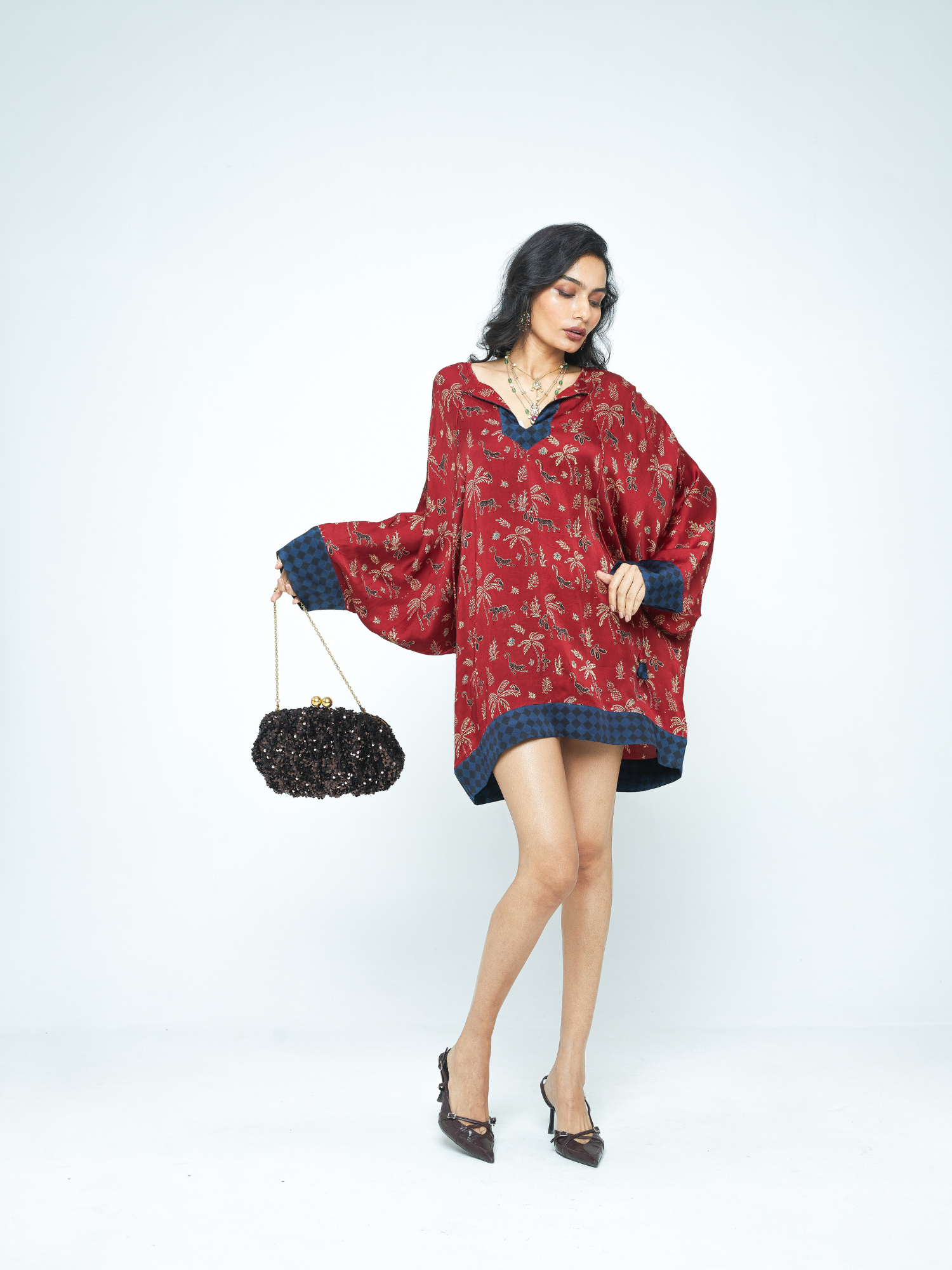 Dolman Sleeve Tunic by anushé pirani with Tops & Shirts, Woman co-ord sets, Womenswear at Kamakhyaa for sustainable fashion
