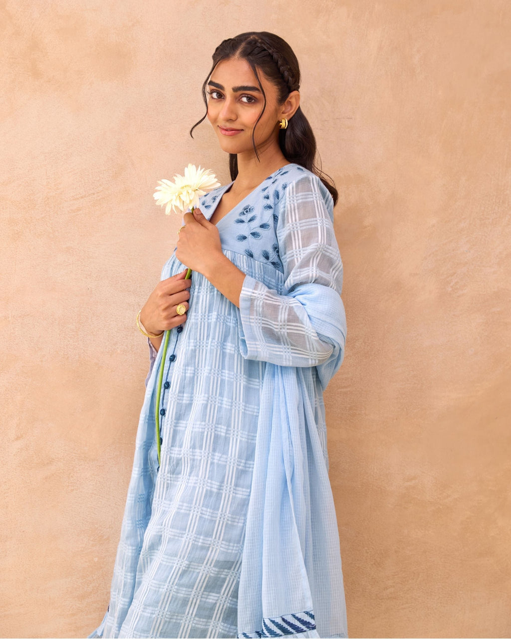 Morning Mist Kurta Set by Taro India with at Kamakhyaa for sustainable fashion