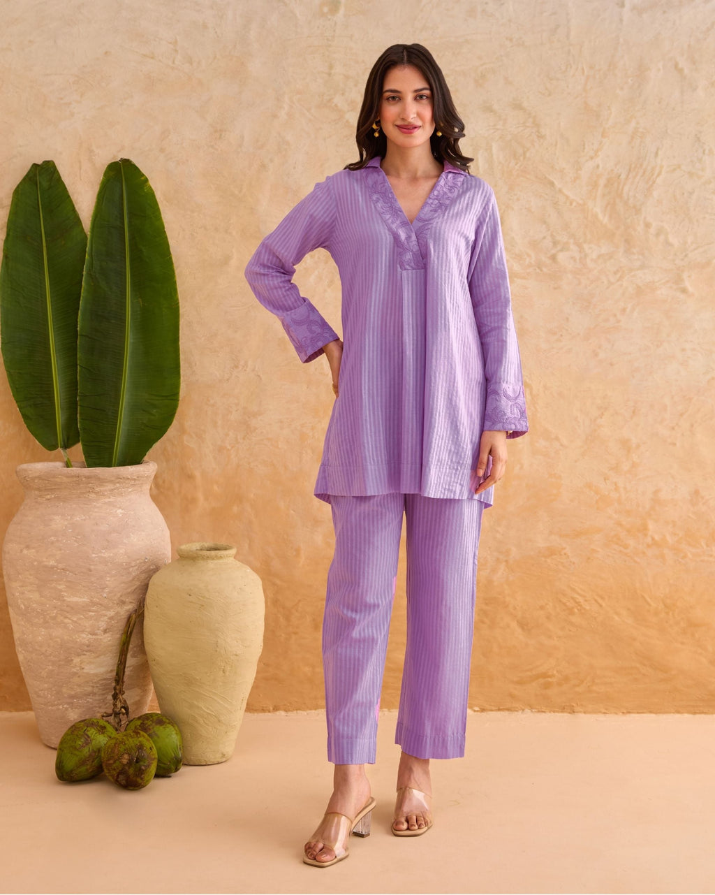 Wisteria Vine Co-ord by Taro India with at Kamakhyaa for sustainable fashion