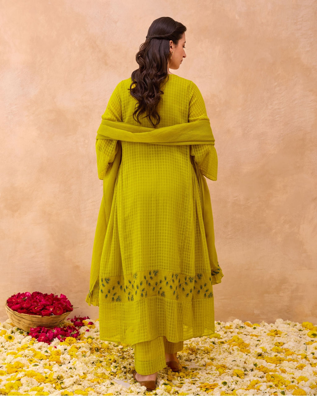 Amber Bloom Kurta Set by Taro India with at Kamakhyaa for sustainable fashion