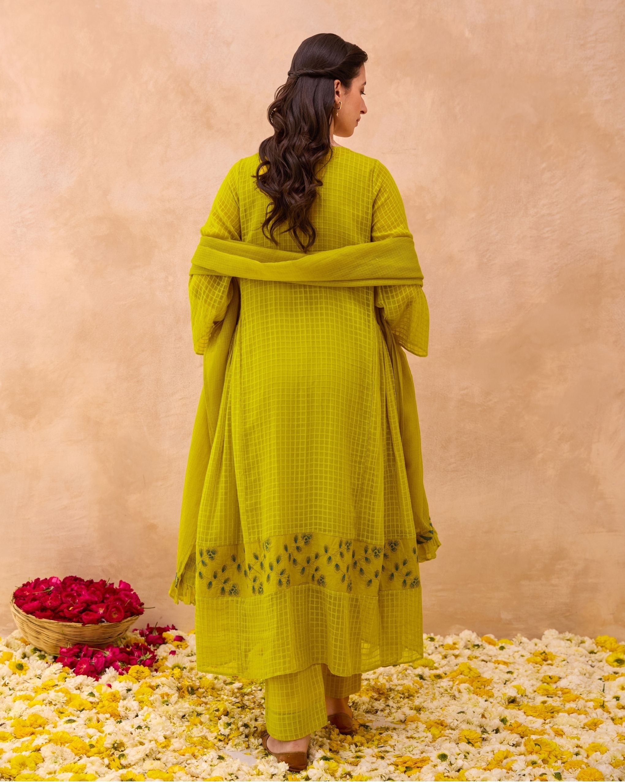 Amber Bloom Kurta Set by Taro India with at Kamakhyaa for sustainable fashion