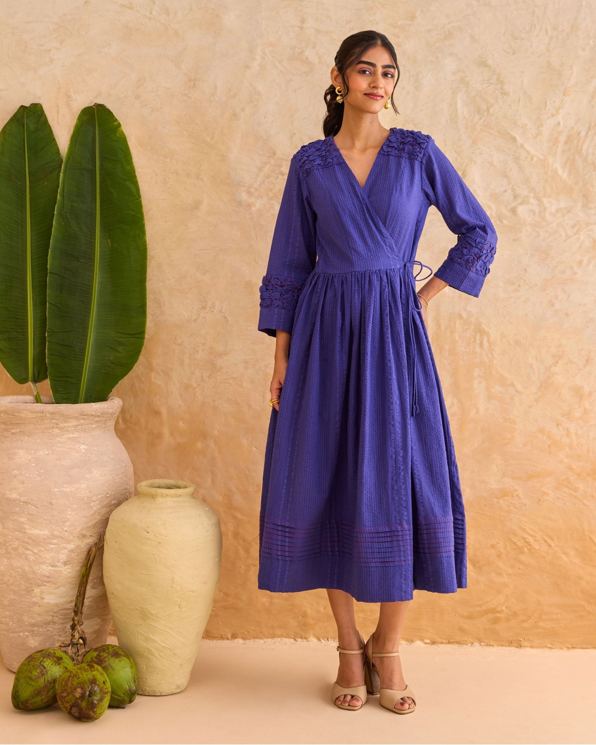 Midnight Fern Dress by Taro India with at Kamakhyaa for sustainable fashion