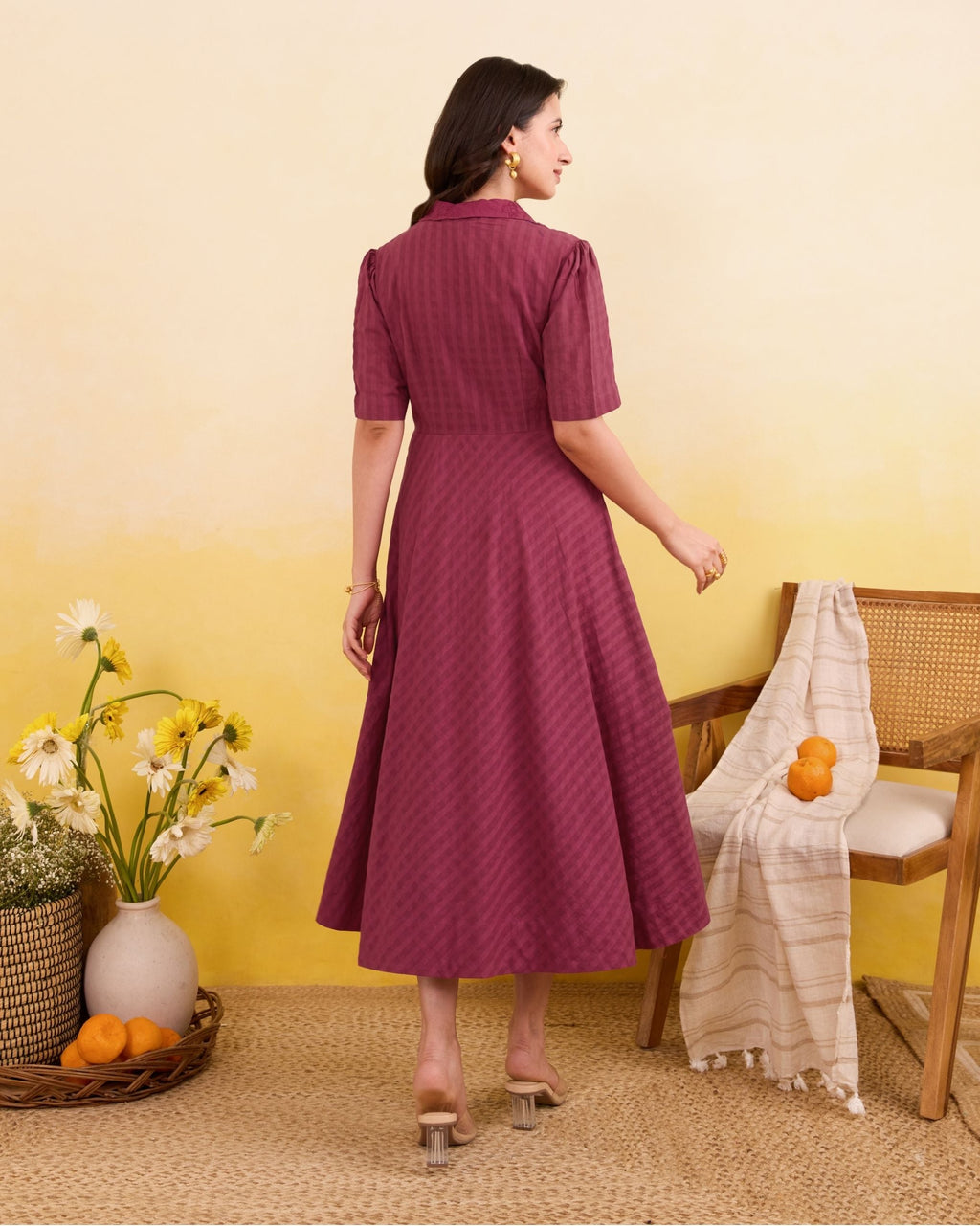 Mulberry Muse Dress by Taro India with at Kamakhyaa for sustainable fashion
