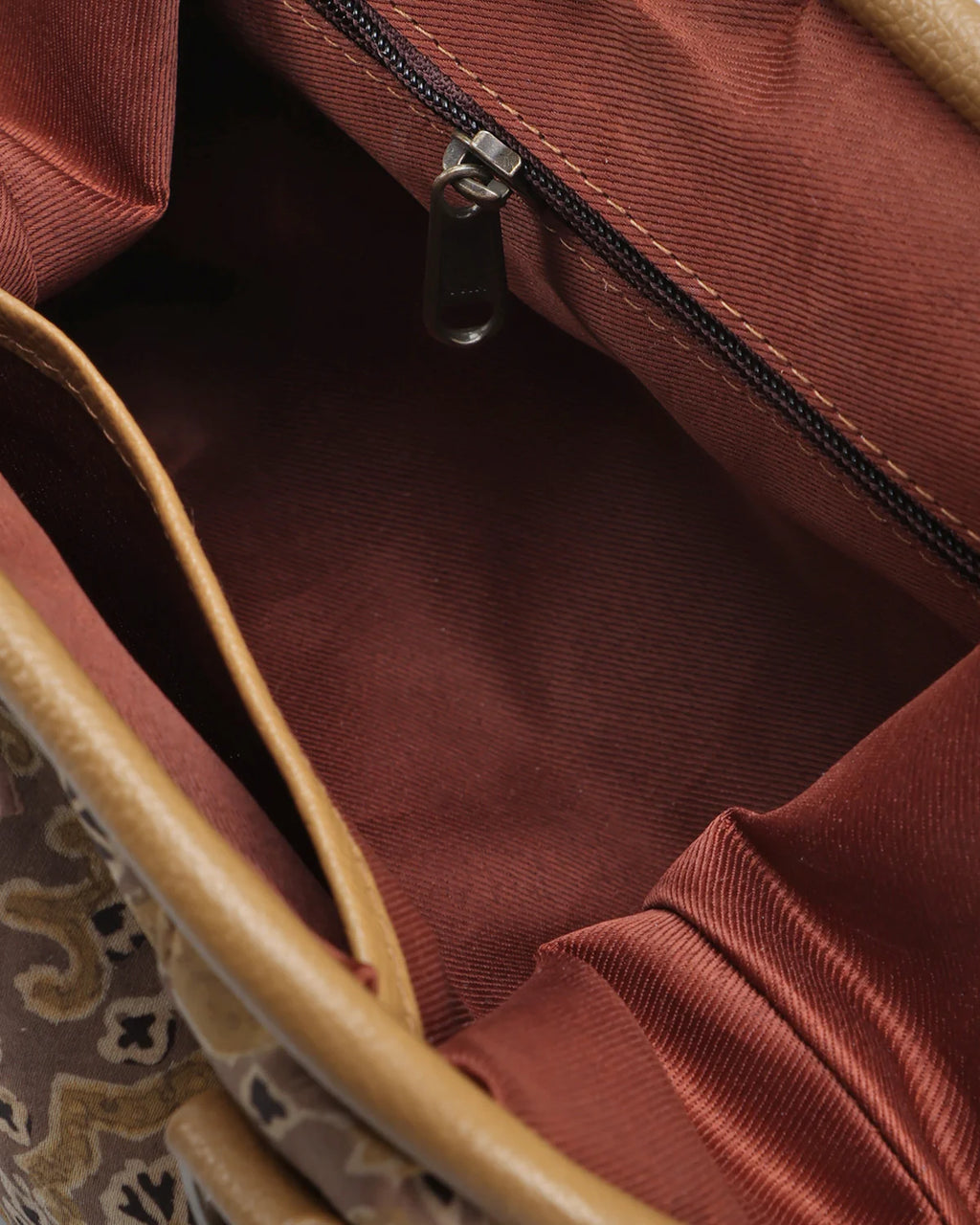 Azarak Hazelnut Clutch by The Indian Trunk with at Kamakhyaa for sustainable fashion