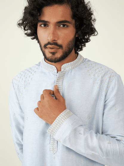 Nehaar Kurta Set by RoohbyRidhimaa with Qala By RoohbyRidhimaa at Kamakhyaa for sustainable fashion