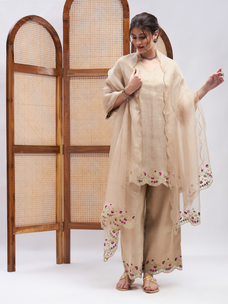 Sharar Kurta Set by RoohbyRidhimaa with at Kamakhyaa for sustainable fashion