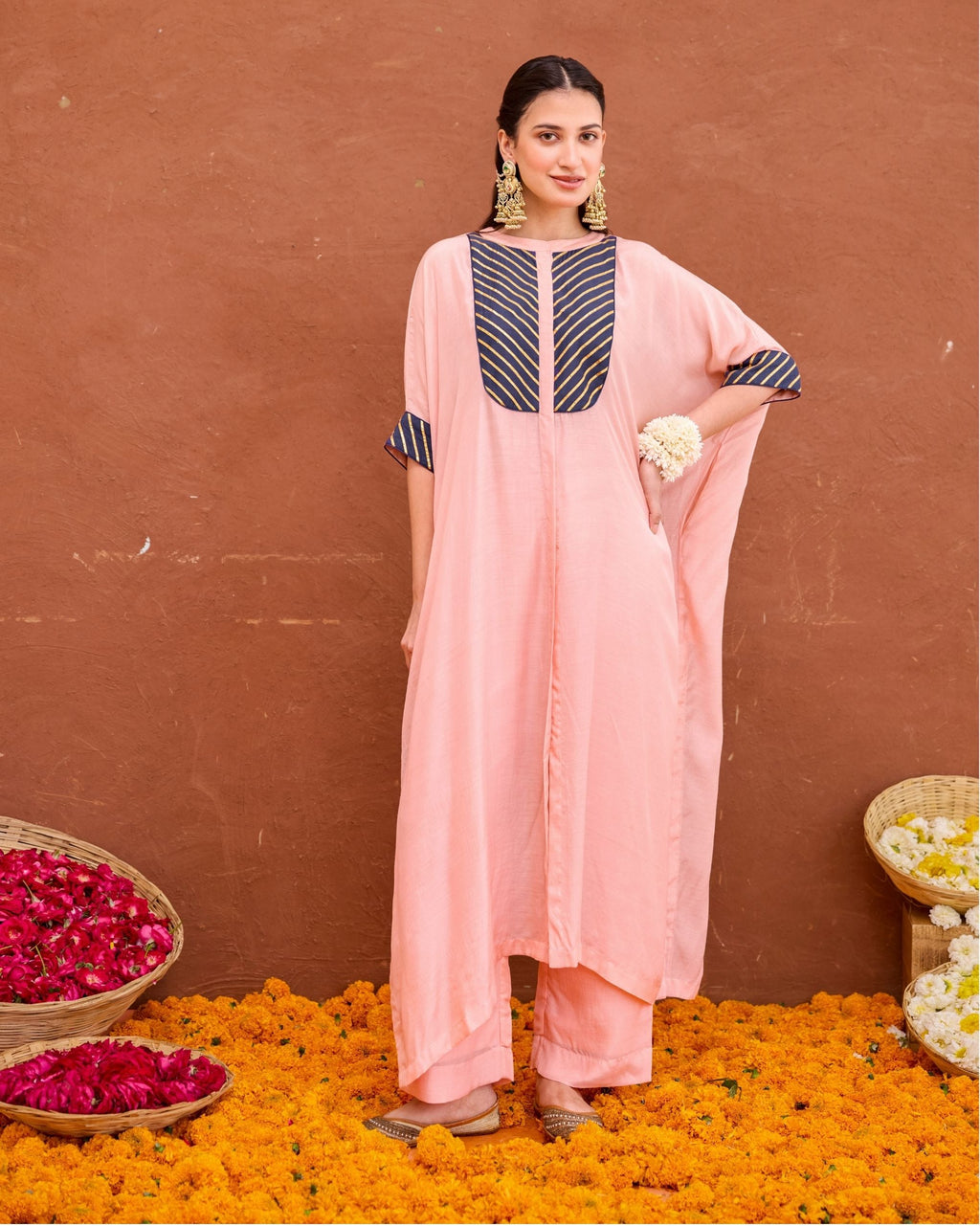 Dhara Kaftan Set by Taro with Saundh by Taro at Kamakhyaa India for sustainable fashion