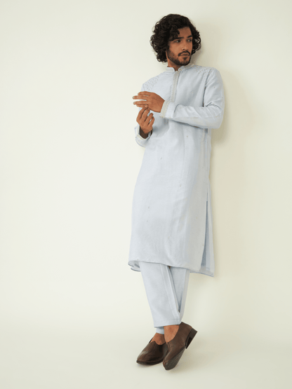 Nehaar Kurta Set by RoohbyRidhimaa with Qala By RoohbyRidhimaa at Kamakhyaa for sustainable fashion