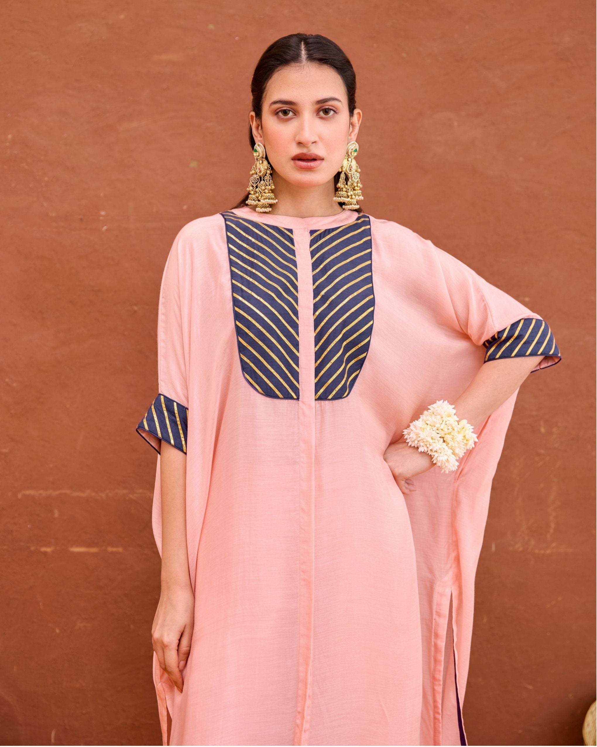 Dhara Kaftan Set by Taro with Saundh by Taro at Kamakhyaa India for sustainable fashion