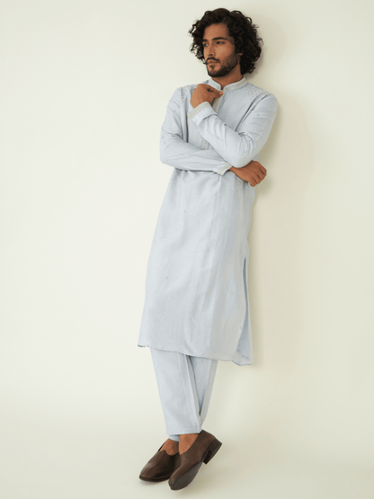 Nehaar Kurta Set by RoohbyRidhimaa with Qala By RoohbyRidhimaa at Kamakhyaa for sustainable fashion