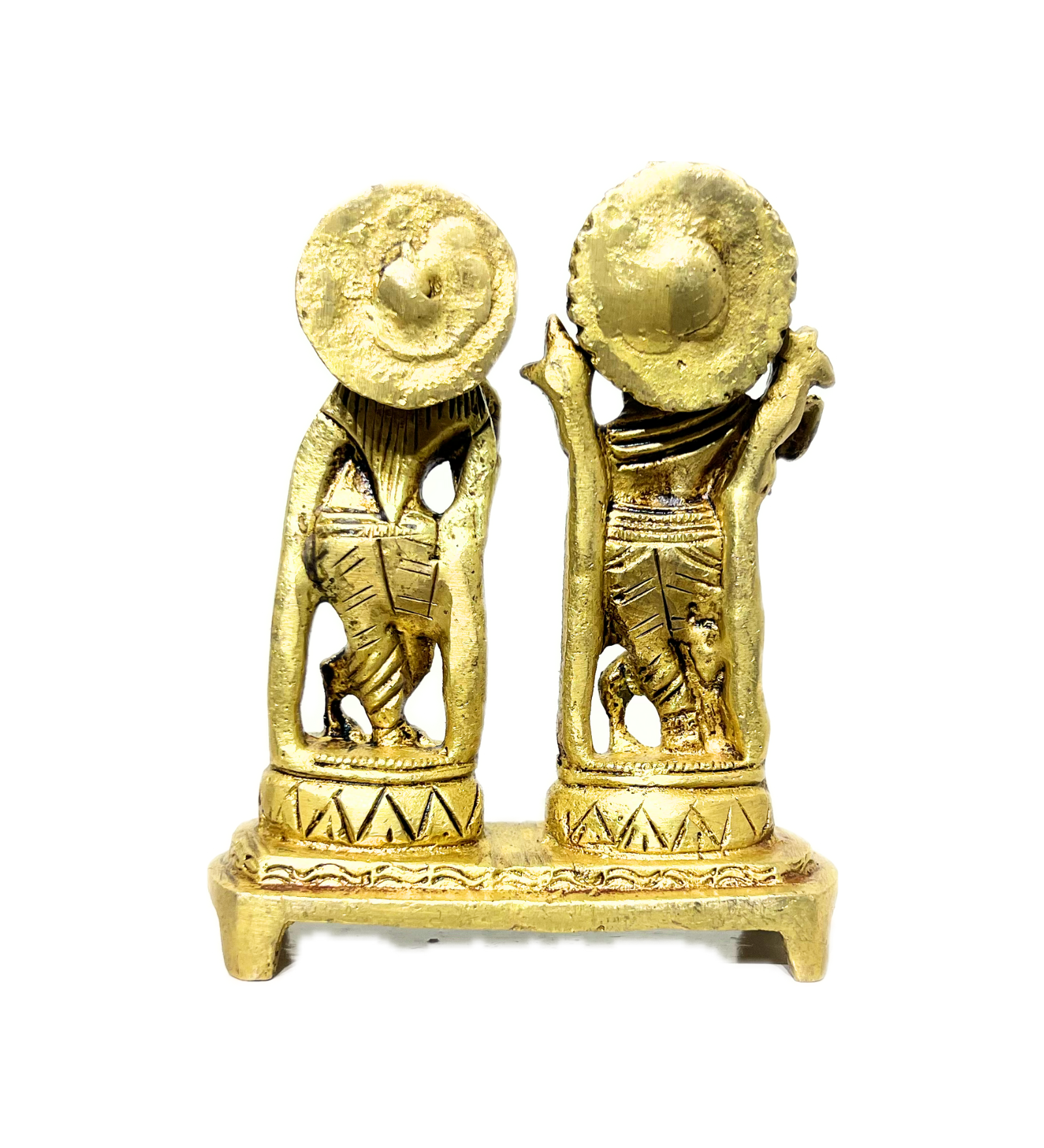 Brass Radha Krishna Idol – 100% Pure Brass by Aetherea World with God at Kamakhyaa for sustainable fashion