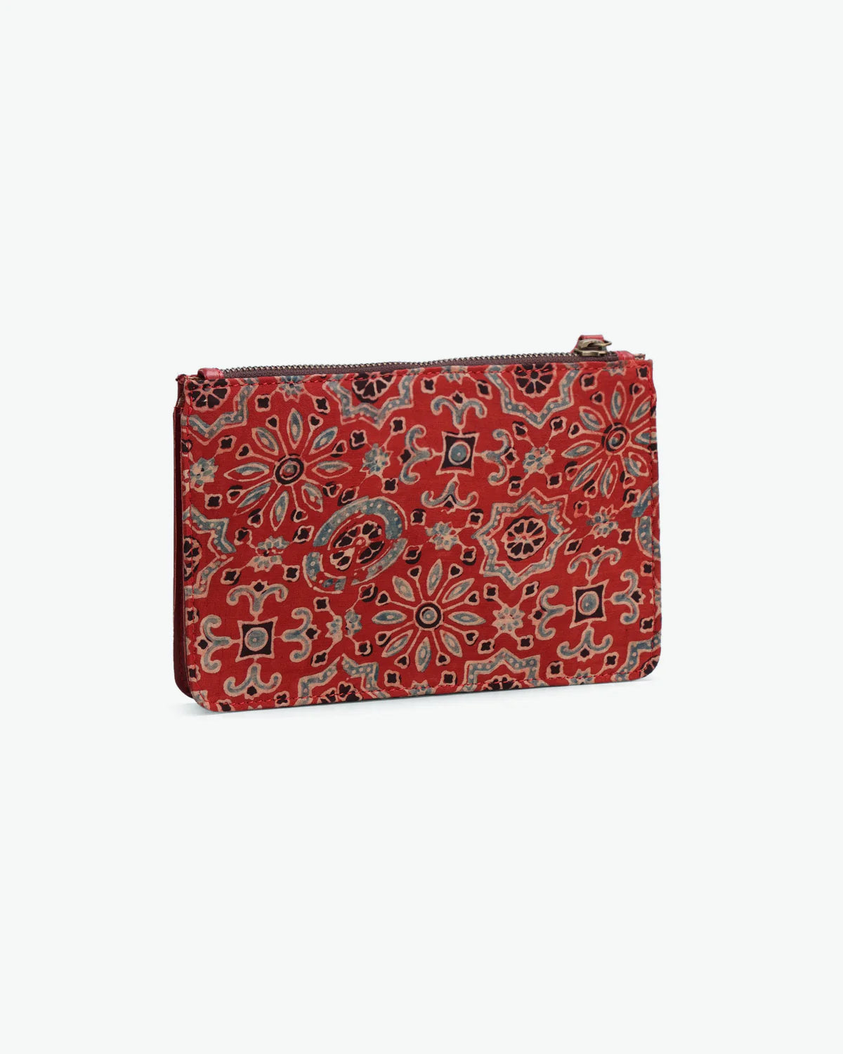 Azarak Cherry Red Clutch by The Indian Trunk with at Kamakhyaa for sustainable fashion