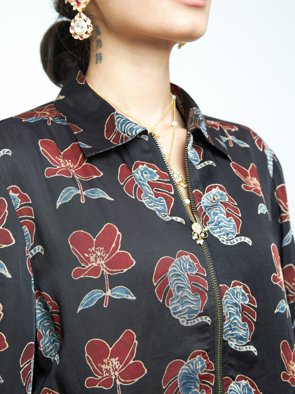 Beast Bomber by anushé pirani with Tops & Shirts, Woman co-ord sets, Womenswear at Kamakhyaa for sustainable fashion