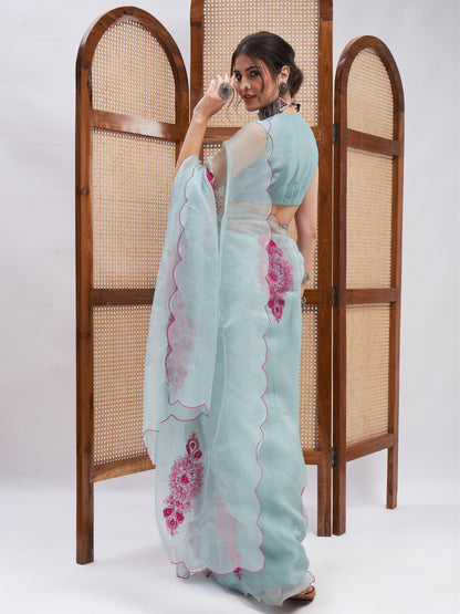 Pardarshi Saree Set by RoohbyRidhimaa with at Kamakhyaa for sustainable fashion