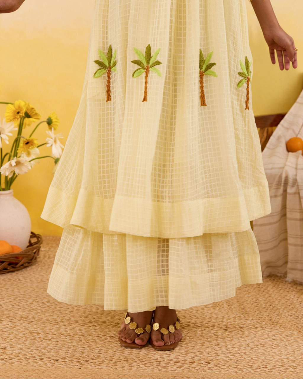Palm Whisper Dress by Taro India with at Kamakhyaa for sustainable fashion