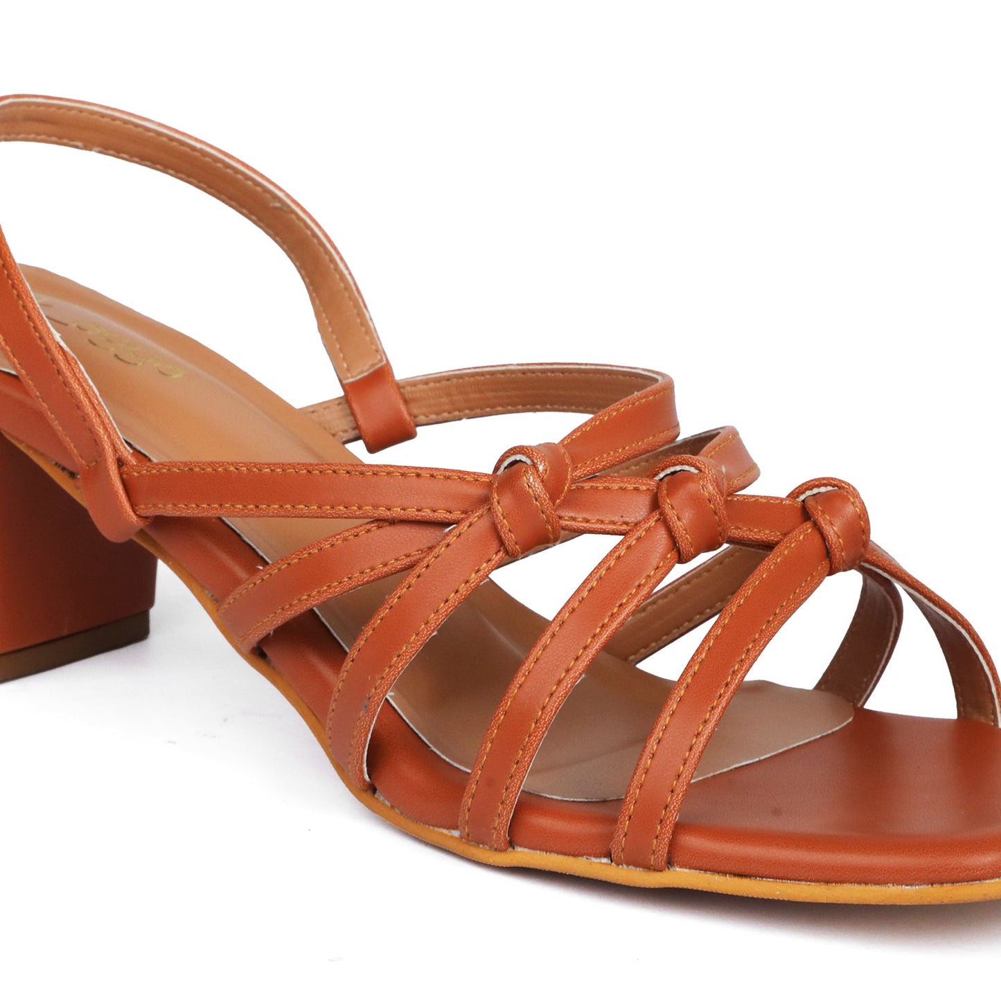 Knot Heels Tan by Ek Agga with Classic, heels, stylish at Kamakhyaa for sustainable fashion