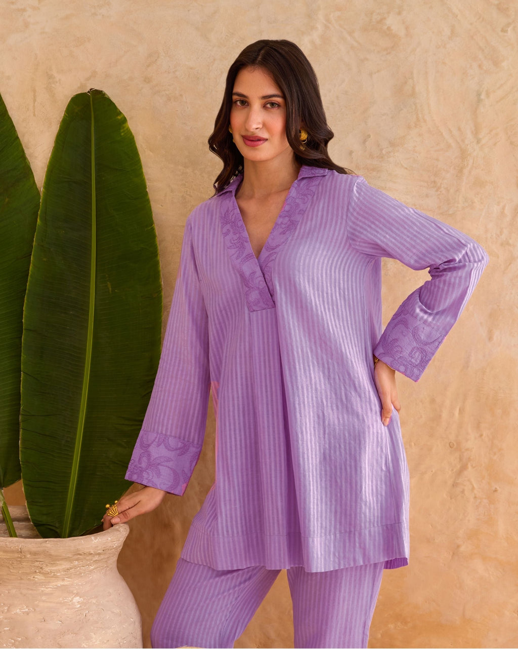 Wisteria Vine Co-ord by Taro India with at Kamakhyaa for sustainable fashion