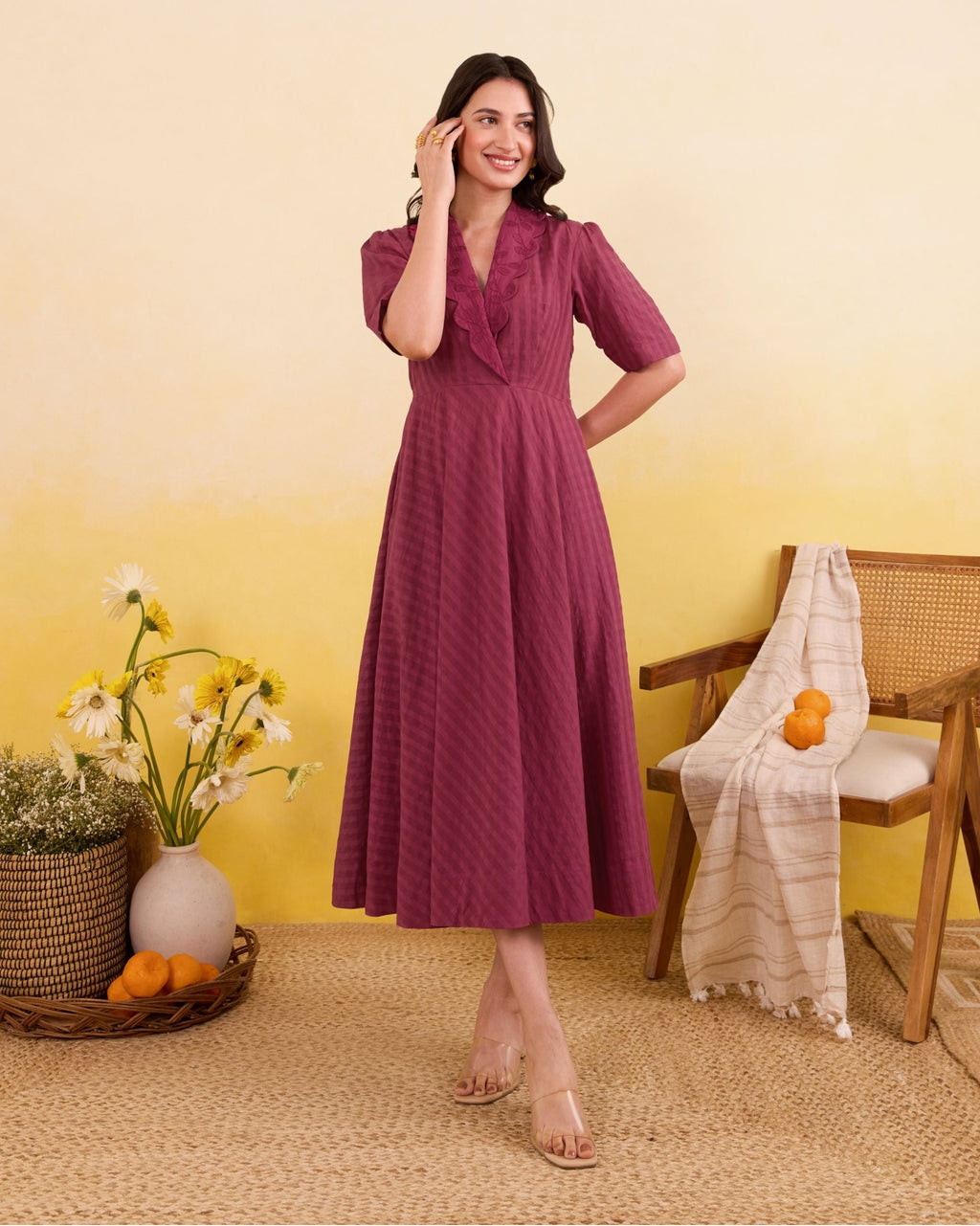 Mulberry Muse Dress by Taro India with at Kamakhyaa for sustainable fashion
