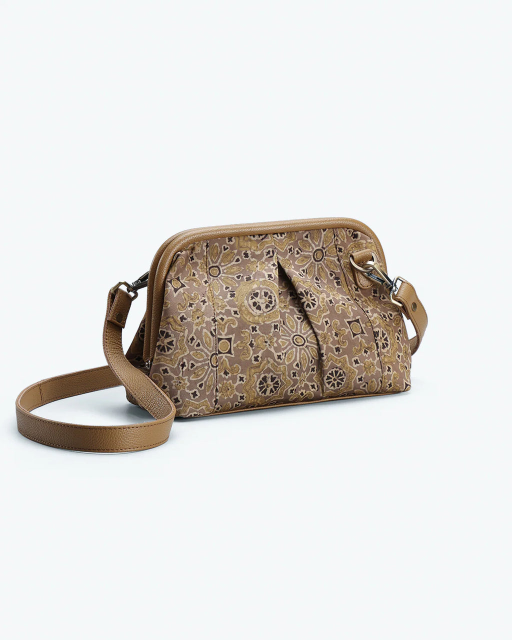 Azarak Hazelnut Clutch by The Indian Trunk with at Kamakhyaa for sustainable fashion