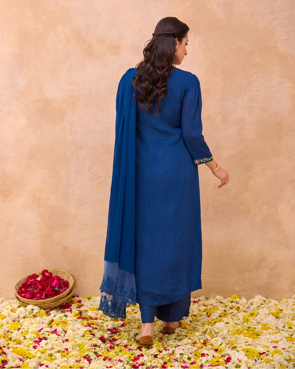 Twilight Bloom Kurta Set by Taro India with at Kamakhyaa for sustainable fashion