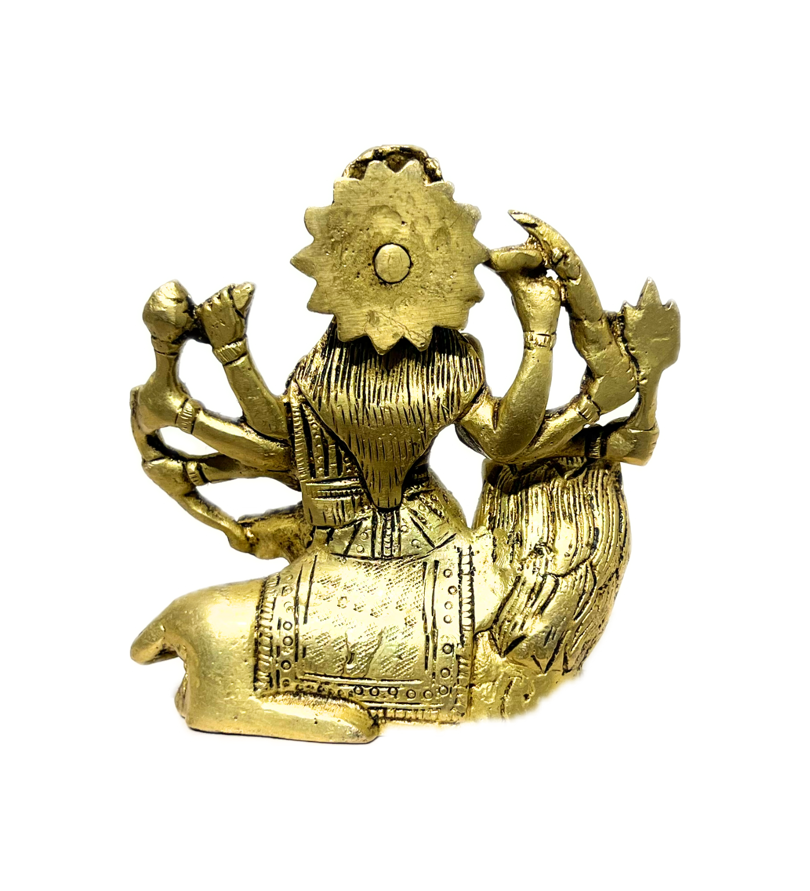 Brass Sherawali Maa Idol – 100% Pure Brass by Aetherea World with God at Kamakhyaa for sustainable fashion