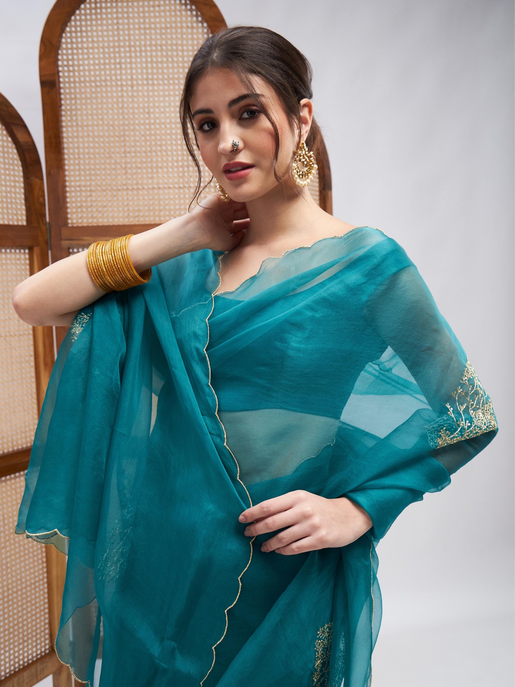 Sultaan Saree Set by RoohbyRidhimaa with at Kamakhyaa for sustainable fashion