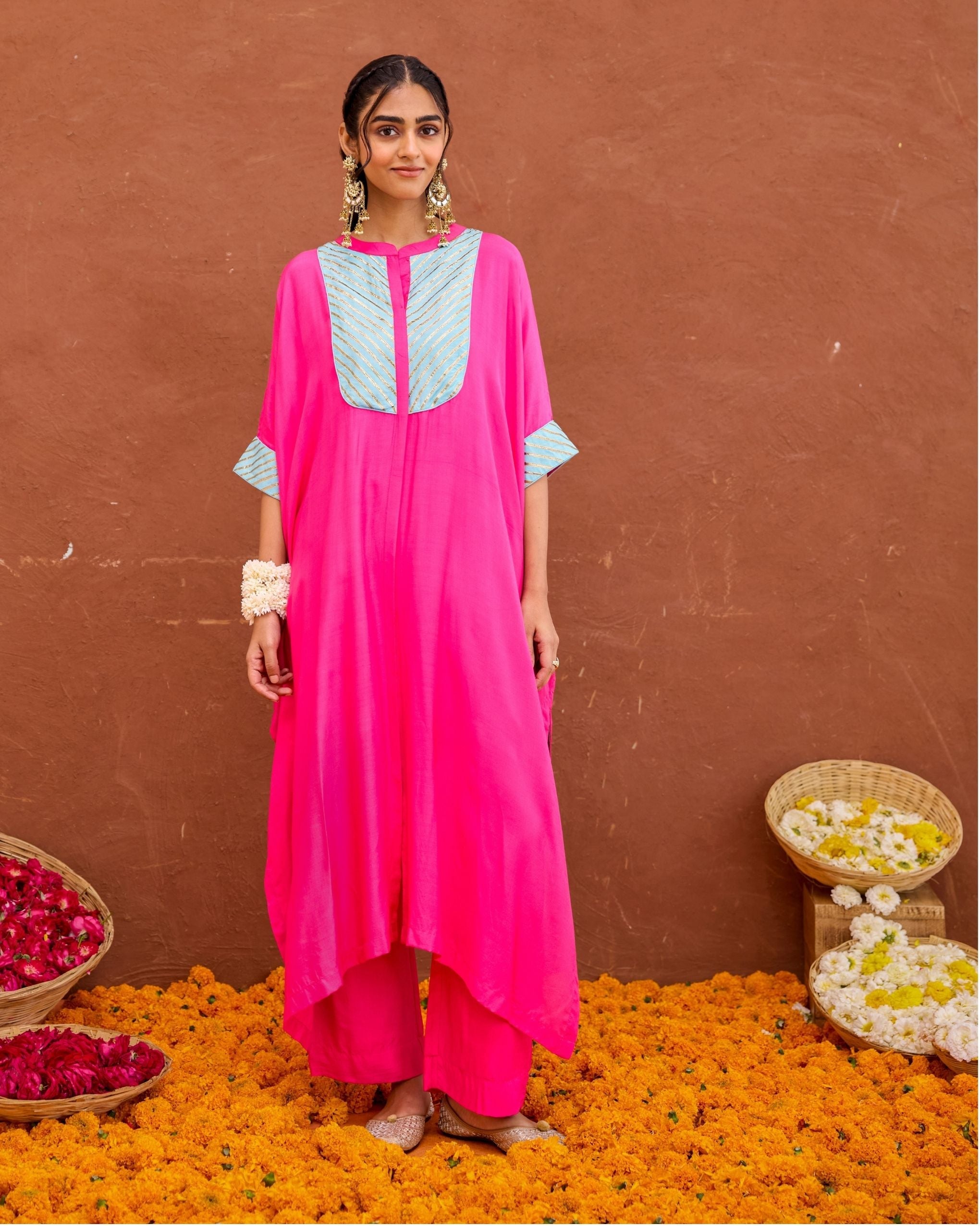 Aira Kaftan Set by Taro with Saundh by Taro at Kamakhyaa India for sustainable fashion